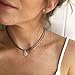Barogirl Sun Choker Necklace String Bohemian Charm Layered Necklaces for Women and Girls (Black)