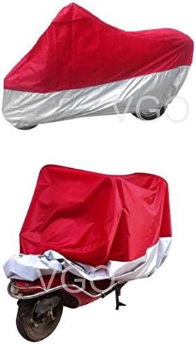Motorcycle Cover For Kawasaki ZX10R 2006 UV Dust Protector M Red Silver