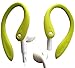 EARBUDi Ear Hooks Compatible with Apple Wired EarPods | Adjustable Rubber Ear Loops Keeps Earbuds Secure During Activity | Neon Green