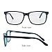 kirka Blue Light Blocking Glasses - Computer Eyewear for Deep Sleep - Digital Eye Strain Prevention (BLUE/BLUE/BLUE)