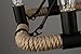 SUN-E 10-Lights Hemp Rope Chandelier Metal Vintage Rustic Country Style Pendant Lamp Rectangle Island Lights