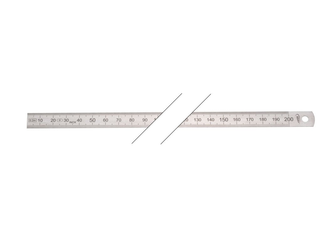 HELIOS-PREISSER Stahlmaßstab biegsam EG-Prüfzeichen Genauigkeit II, 300 x 15 x 0.5 mm, 0460224