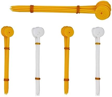 FunAce Boundary Flags for In-Ground Pet Fence System - 50 Training Flags Bundle - 100% Safe Plastic Flags