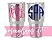 Monogram Decal Stickers for Yeti, Your Choice of Color & Style | Decals by ADavis