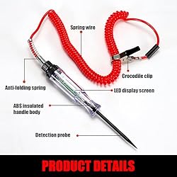 Ajxn 1 PC Car Voltage Long Probe Circuit Test
