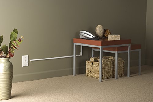 Wiremold-CMK10-Cord-Mate-II-Kit-Raceways-Cord-Management-Kit-to-Hide-Cables-Cords-or-Wires-4-Channels-White