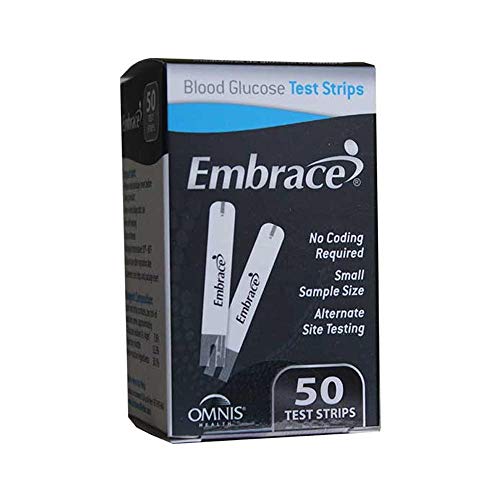 Omnis Health Embrace Blood Glucose Test Strips, 50ct