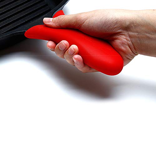 QELEG Silicone Handle Holder Silicone Assist Handle Sleeve Grip, Handle Cover (Black) - Thumbnail 3