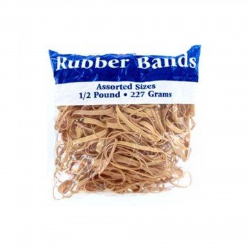 Assortment Rubber Bands – For Bank Paper Bills and Money, Elastic Stretchable Bands, Sturdy Stretchable Rubber Bands, General purpose rubber bands for home, bank or office use. (500+ per Bag). Sold by