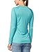 baleaf Women's Long Sleeve Hiking Shirts UPF 50+ Uv Protection SPF Fishing Tops Lightweight Quick Dry Rash Guard Swimwear Outdoor Clothes Blue Size XXL