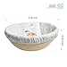 9 Inch Bread Proofing Basket,WERTIOO Banneton Proofing Basket + Dough Scraper + Linen Liner Cloth for Professional & Home Bakers (Sourdough Recipe)