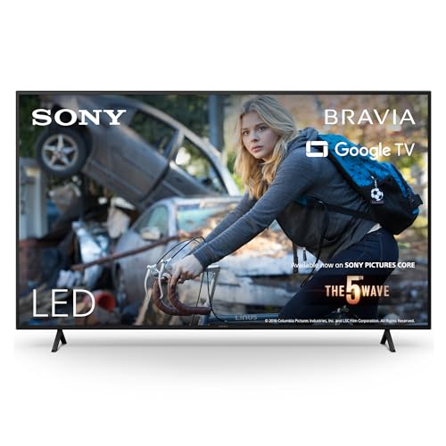 Sony BRAVIA, KD-55X75WL, 55 Zoll Fernseher, LED, 4K HDR, Google TV, Smart TV, Works with Alexa, BRAVIA CORE, HDMI 2.1, Gaming-Menü mit ALLM