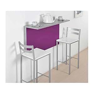 674. MESA DE COCINA A PARED DE 90 X 30/50 CM.: Amazon.es: Hogar