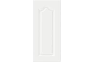 BOTOOT Built-in Cabinet Doors - Semicircular Cabinet Replacement Doors for Kitchen, Living Room, Bedroom, Bathroom and Other Scenarios - 29 Inch High (White, 13.25 Inches Wide)