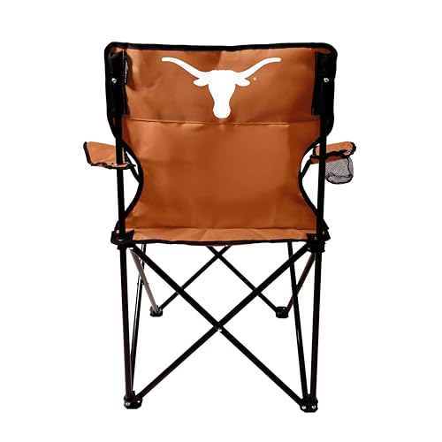 Logo Brands NCAA Texas Longhorns Quad Chair with Single Cup Holder
