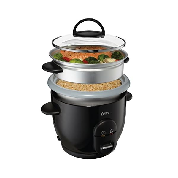 Oster Titanium Infused DuraCeramic 6Cup Rice & Grain Cooker with Steam