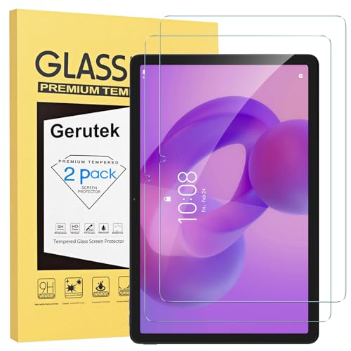 Gerutek [2 Pieces Screen Protector for Lenovo Idea Tab 11 inch 2025/Tab M11/Tab K11, (TB-336FU/336ZU/330FU/331FC), 9H, Anti-Scratch, Anti-Fingerprint, Bubble-Free, Tempered Glass for Lenovo idea tab 11