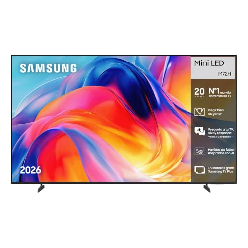 TV 65 Pulgadas Mini LED M72H 4K Smart TV con Vision AI Companion, Modo AI Football TV Plus, Deportes, Cine y Gaming