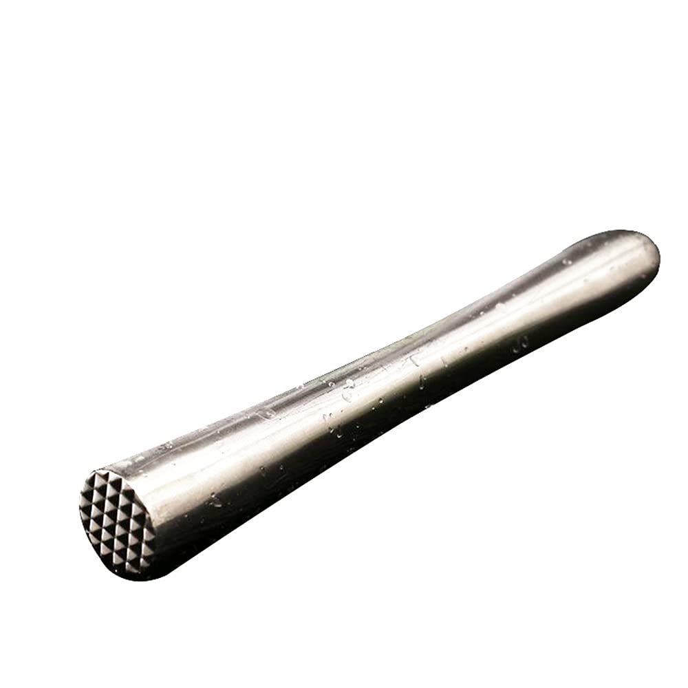 Stainless Steel Cocktail Muddler for Caipirinha All Drinks, Cocktail Muddler Caipirinha Pestle Cocktail Bar Pestle Tools for Fresh Fruit Spice Limes Ice Cubes Bar Party Banquet 22.5 cm