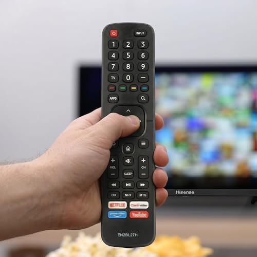 Archy Control Universal Remoto Compatible con Pantalla Hisense Smart TV con Botones de Acceso Rapido a Apps Netflix Prime Video Y mas Reemplazo Universal Fácil de Usar Alta Compatibilidad TV (HISTV)