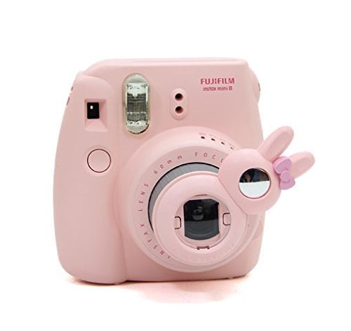 [Fujifilm Instax Close up Lens]â€”Woodmin Rabbit-style Selfie Lens for Fuji Instant Mini 8/8 Plus/7s Camera (Pink)