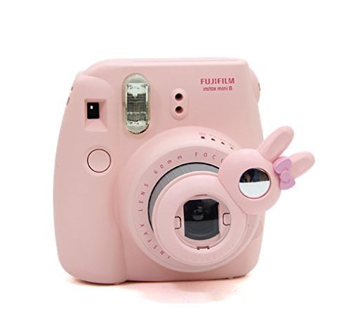 [Fujifilm Instax Close up Lens]—Woodmin Rabbit-style Selfie Lens for Fuji Instant Mini 8/8 Plus/7s Camera (Pink)