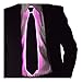 NEON NIGHTLIFE Light Up Neck Tie Men's Fiber Optic Novelty Lighted, Pink