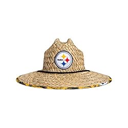FOCO unisex adult Nfl Team Logo Floral Sun Straw