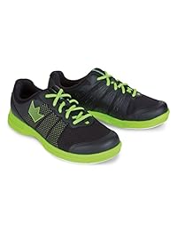 Brunswick Mens Fuze Bowling Shoes- Black Neon