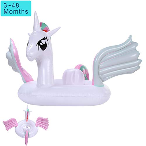 Zobire Baby Pool Float, Unicorn Toddlers Floaties Baby Floaties