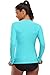 BeautyIn Womens Long Sleeve Rashguard Swimwear UPF 50+ Rash Guard Athletic Tops,Blue,XX-Large