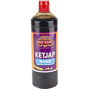 Go-Tan Ketjap Manis Sojasaus, 1 liter, verpakking van 6 stuks