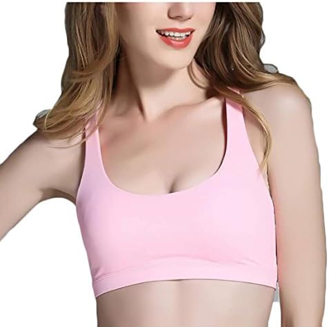 Esast Womens Fashion Cover Sports Bra with Removable Pads Pink M