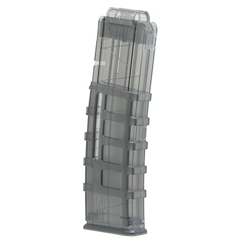 WORKER Mod 15 Darts Magazine Quick Reload Clip for Nerf N-Strike Elite Color Black Transparent