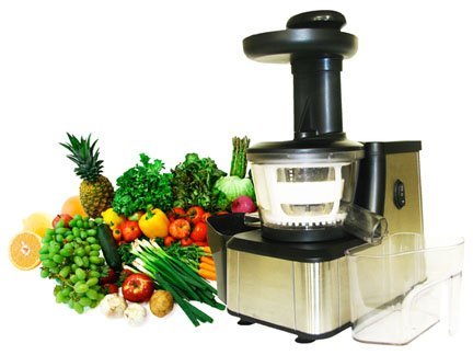 Click Here to See More Images Heavy Duty Dual-Stage Vertical Single Auger Low Speed Juicer