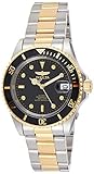 Invicta Men's 8927OB Pro Diver 18k Gold Ion-Plated and Stainless Steel Watch, Two Tone/Black