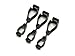 3x Black Glove Grabber Clip Holder Guard Work Safety Clip Glove Keeper
