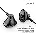 Picun Bluetooth Headphones, V4.1 Wireless Headphones 10 Hrs Battery IPX5 Waterproof Sport Wireless Earbuds with HD Mic, Comfort Premium Stereo Sound Earphones Magnetic for Running (Black)