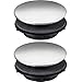 Tatuo Sink Tap Hole Cover Kitchen Faucet Hole Cover Stainless Steel, 2 Packs (1.2 to 1.6 Inch in Diameter)