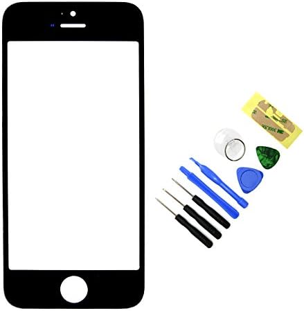 New Replacement Outer Front Glass Lens Screen for iPhone 5 5s Black +Tool Kit - NOT LCD OUTER GLASS ONLY