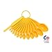 Pourfect 12-Piece Plus Leveler Measuring Spoon Set, Yellow Pepper