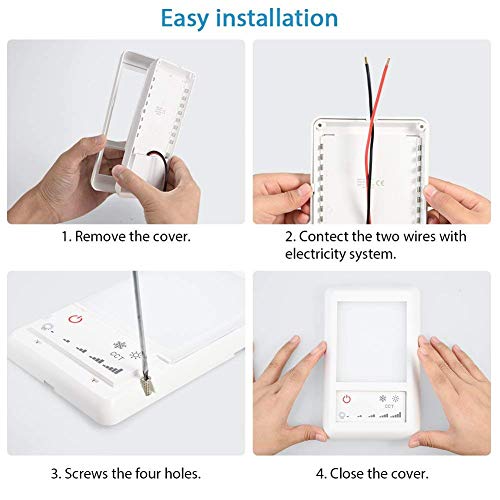 Jtron LED RV Dome Light, 12V DC Interior Light with 5-Model Lighting Switch Perfect Interior Replacement 24V Lighting for RVs,Motorhomes,Campers,5th Wheels,Trailers (Single) - Thumbnail 6