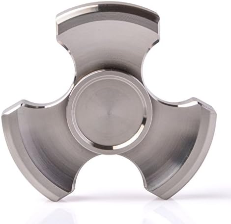 ILoveFidget Fidget Spinner, Best Stainless Steel Hand Spinner EDC Toy, R188 bearing spins up to 8 mins, relieve stress ADHD ADD Austism anxiety boredom, improve focus attention (Tri Bar)