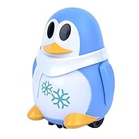 UKSAT Mini Magic Induction Robot Toy Follows Black Line,Electric Smart Penguin Toy Induction Scribing Children