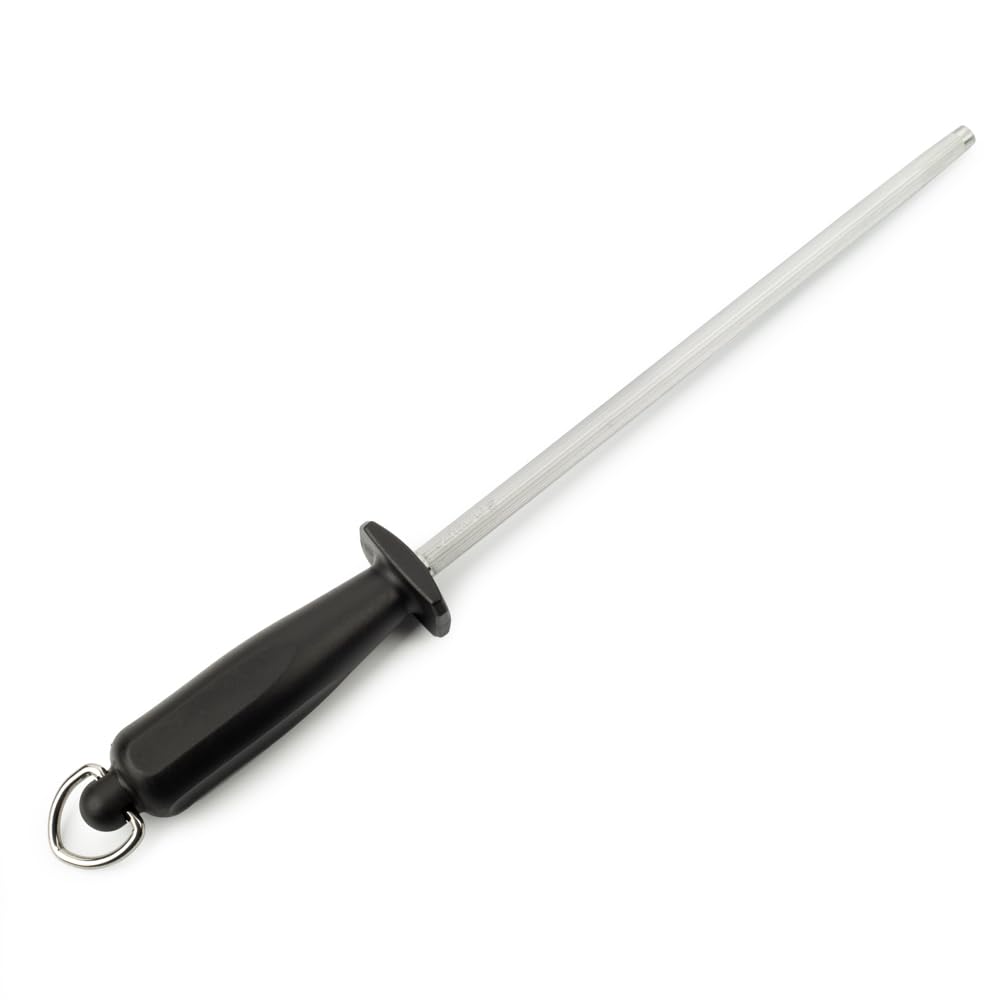 Arcos Series Chairas - Sharpening Steel - Body Carbon Steel Chromium Coated 10" - Handle Polypropylene Black Color