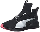 PUMA Women's Fierce Core Sneaker, Black-Paradise Pink, 8 M US