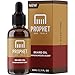 PREMIUM Sandalwood Scent Beard Oil for Healthier Facial Hair Grooming - All Natural Conditioner and Shampoo-like Softener, Shine and Fuller Beards & Mustache Growth - NUTS-FREE & VEGAN! Prophet