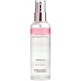 MIGUHARA Rose Collagen Blooming Mist Serum, Hydrating Facial Spray with Rose Damascena Flower Water, 3.38 fl.oz/100ml