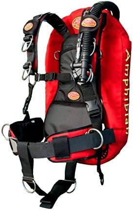 AMPHIBIAN GEAR BCD SCUBA DIVING, JACKET, CHALL, ALA, SMART STANDARD PACK RED