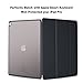 Apple iPad Pro 12.9 Inch Cover Semi-Transparent Ultra Thin Edge Protection Case with Reinforced Rubber Edges for A1670 A1671 - Transparent Black